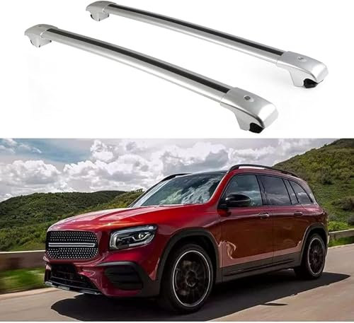 CaoYH Dachgepäckträger Dachträger Kompatibel Für Mercedes Benz GLB X247 2019 2020 Transport Einer Dachbox Fahrradträger Aluminium Dachträger Relingträger