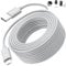 Micro USB Cable 10M, Power extension Cable Compatible with Mi 360°Home Camera 2K Pro/Smart Camera C300,EZVIZ,Wyze Cam,Blink,Eufy,extra long Micro USB Power Charging Cord for Security Cameras,White
