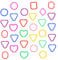 GARVALON 30pcs Geometric Link Rings Toy for Boy Girl Enhance Cognitive Skills and Creativity Safe Plastic Chain Links for Home Preschool and Classroom Activities