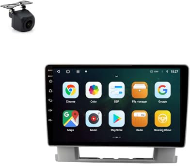 9 Pulgadas Android 13 Radio Coche para Opel Astra J 2009-2017 con Android Auto/Carplay GPS WiFi Bluetooth Radio FM Pantalla Dividida USB SWC GPS Coche Navegador(8 kärnor 2+32G)