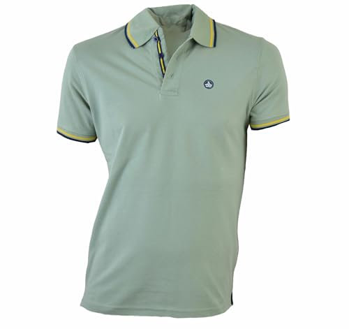 NAVY SAIL Polo Uomo Manica Corta Cotone Piquet Polo Uomo Sportiva - t-Shirt Uomo (25339 Salvia, XL)