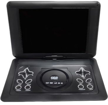 AMSLSIU Reproductor de DVD portátil para automóvil Rotación de 270° Altavoces estéreo incorporados Compatible con función de TV Reproductores de DVD ABS de Pantalla Grande HD