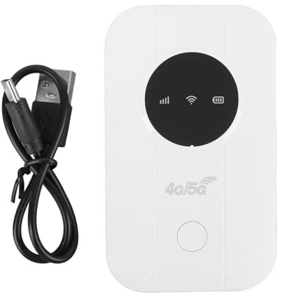 EIMSOAH Router Portatile 4G 5G, con Slot per Schede SIM, Hotspot Mobile da 300 Mbps Connetti Fino a 10 Dispositivi, Router Ad Alta velocità, per Viaggi di Lavoro in Viaggio