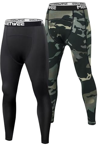 MEETWEE Pantalons de sous-vêtements Thermiques Garçon Pantalon Long & Collant Technique pour Ski Course Vélo