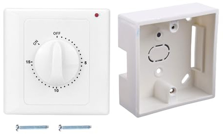 Chevnzev 220V Mechanik Timer SwTiches Zeit Countdown Steuerelement Interruptor 86 Panelschalter Für Lüfterwarmwassererhitzer Pumpen Leuchtschalter Sockel Countdown Steuerelement Interruptor