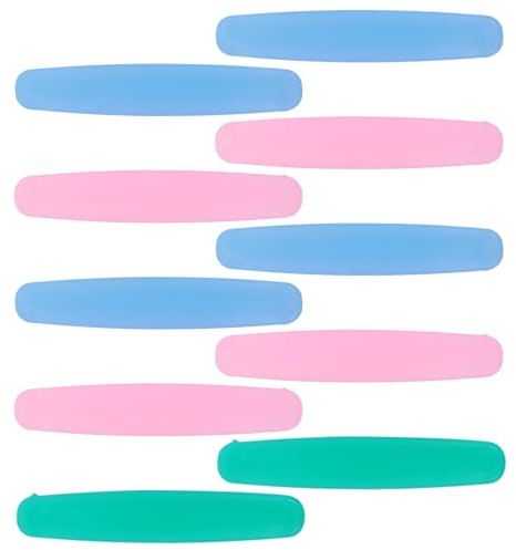 TOKIDNY Zahnpastatubenquetscher in Verschiedenen Farben aus Pvc 10 Stück Kreativer Zahnpasta Quetscher zum Einfachen Ausdrücken von Zahncreme Zufällige Farbe für Zuhause