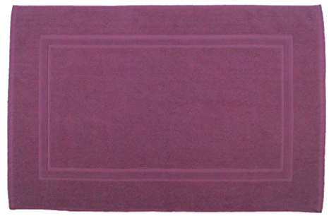 Julie Julsen, tappetino da bagno, di alta qualità, 900 g/m², in cotone, tappetino scendi-doccia, Cotone, Lila, 50 x 80 cm