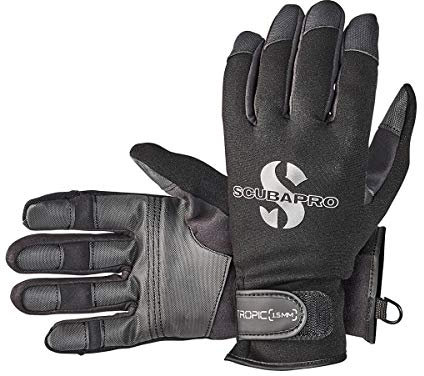 Scubapro Tropic Tauchhandschuh, 1,5 mm, Unisex, XL, Schwarz