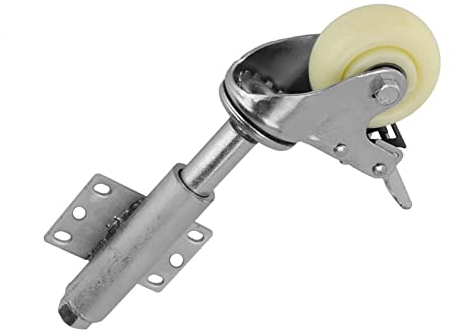 FTVOGUE 3 Gate Wheel Adjusting Height Spring Loaded Swivel Caster 110lbs Load Capacity