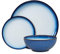 Denby - Blue Haze Dinner Set For 4 - 12 Piece Ceramic Coupe Tableware Set - Dishwasher Microwave Safe Crockery Set - 4 x Dinner Plate, 4 x Small Plate, 4 x Cereal Bowl