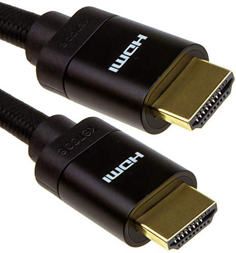 HDMI v2.1 Ultra High Speed HDR 8K 60Hz 4K 120Hz 48Gbps eARC Cable 3m Black [3 metres]