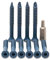 MULTIPICK Zugschraube Schlüsseldienst - [5.5 x 48 mm] Ziehschraube Türöffnung - Zylinder Zieher Schrauben Set - Schloss Schraube Türzylinder - Zugschrauben Glocke - 10 Stück
