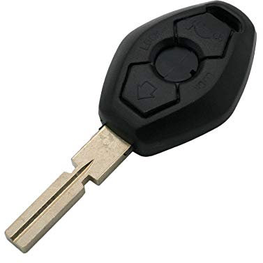 BROVACS Replacement Key Shell Compatible with BMW 3 Button Keyless Entry Remote Key Case Fob HU58 Blade PG904