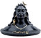 ODDCLICK Adiyogi Shiva Statue, Schwarz, 1 Stück Idols für Auto Armaturenbrett Dekoratives Schaustück für Auto Armaturenbrett Idol, Home Decor Dekoration & Geschenk Zweck (Medium)