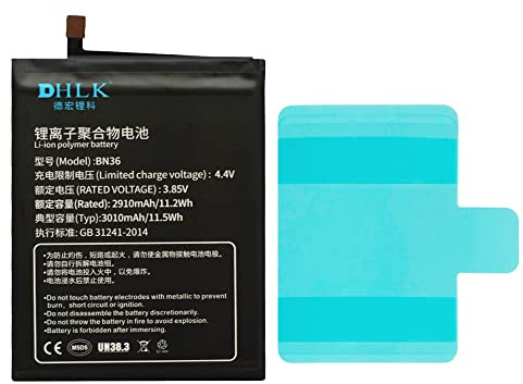 DHLK® Akku Batterie kompatibel mit Xiaomi Mi 6X / A2 [BN36-3010 mAh ]