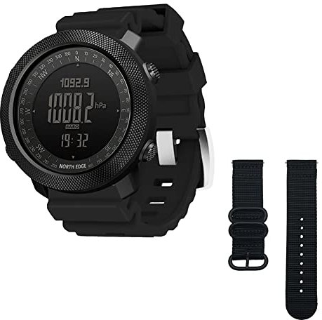 AIMAISEN Sports Digital Watch Outdoor Military Watches Waterproof Army Multifunction Wristwatch With Compass Altimeter Air pressure Pedometer LED Backlight Alarm Watch For Men Boys