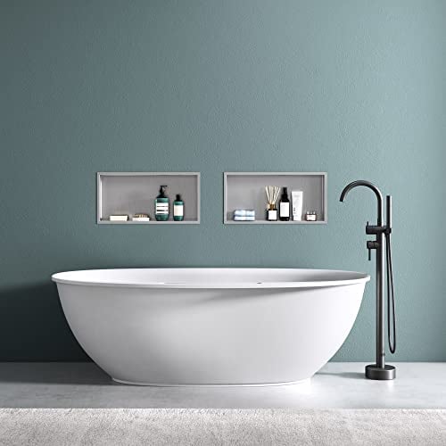 doporro Wandnische Dusche Silber 30 x 60cm | Duschablage Bad befliesbar aus Edelstahl | Duschregal Unterputz-Montage