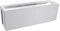 VIVANNO Balkonkasten Blumenkasten Fiberglas BALKONA Classic (22x60x19 cm, Weiß Matt)