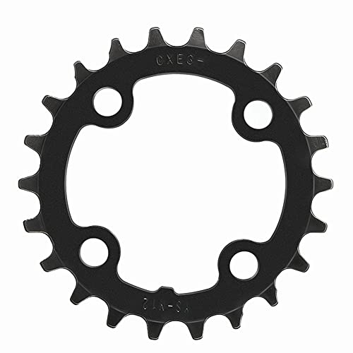 Einzelnes Kettenblatt,Asudaro 22T/24T MTB Kettenblatt 4-Loch 64 mm BCD Fahrrad Narrow Wide Kettenblatt Kohlenstoffstahl Fahrradkettenblatt Fahrradreparaturwerkzeug für Rennrad Mountainbike BMX MTB,22T