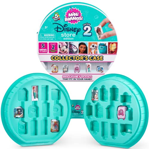 Mini Brands Disney Store Series 2 Collector's Case Age 3+, Contains 5 Minis, Additional Mini's Sold Separately