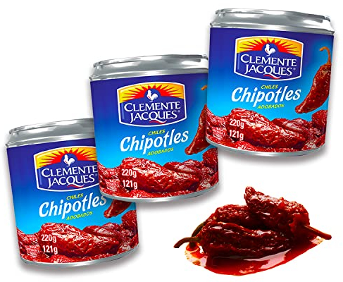 Chipotles in Adobo Clemente Jaques 220 g (paquete de 3) salsa picante de México Viva Mexico Collection by Mexhaus