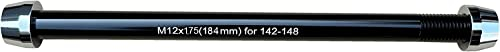Fahrradtrainer-Adapter für Indoor-Fahrradtrainer, 12 mm, Achse 1,0/1,5/1,75 Gewindesteigung, mehrere Längen (M12 184-1,75)