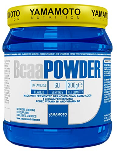 Yamamoto Bcaa Powder - aminoacidi ramificati 2.1.1-300 gr + vitamine B1 B6 - gusti a scelta (neutro)
