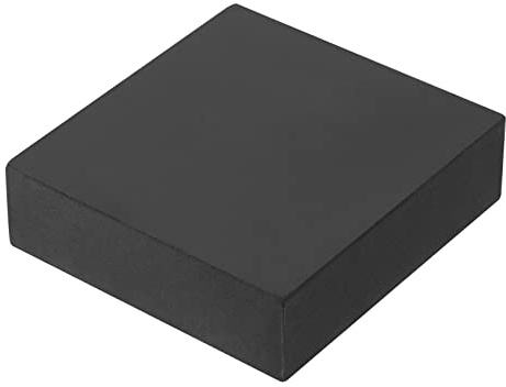 PATIKIL Gummi Bankblock 4x4x1.2 Quadratische Prägebasis für Juweliere Hämmern Formen Schälen Metall Abflachen Shwarz