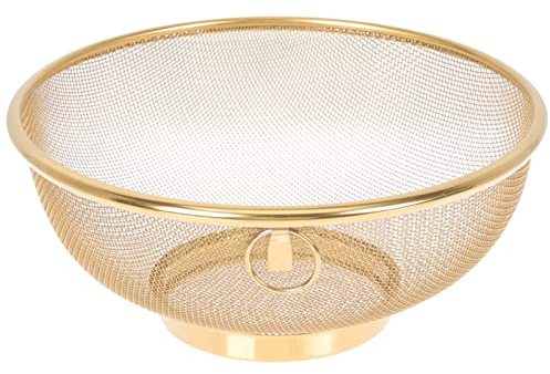 PATKAW Filtro Colino A Colino Cestello 20 Cm Ciotola Per Il Lavaggio Riso Setaccio A Maglia Fine Setaccio Per Riso Pasta Tagliatelle Verdure Fagioli Colapasta
