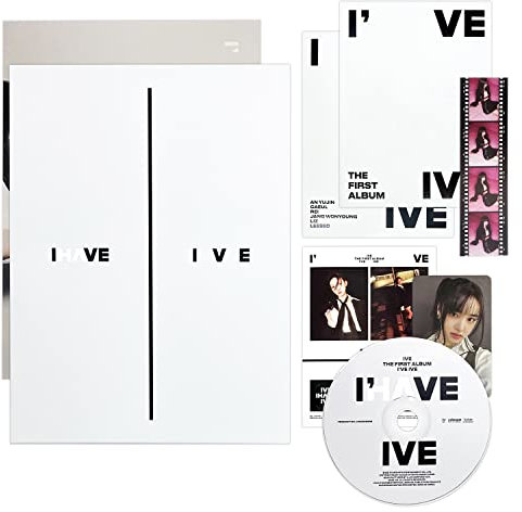 IVE - 1ST Album [I've IVE] (Ver.1) Photo Book Set + CD-R + Photocard + Sticker + Folded Poster + Film Photo + 2 Pin Button Badges + 4 Extra Photocards