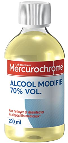 Lot de 3 unités *** MERCUROCHROME Alcool modifié à 70% 200ml *** Livraison rapide et soignée à domicile ***