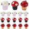 Boutigem Handgefertigte Lampwork-Perlen, niedliche Tierperle für Schmuckherstellung, DIY, Armband, Halskette, Ohrringe, Dekoration, Zubehör, Geschenke, Einheitsgröße, Glas, Glas