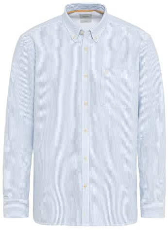 camel active Herren Oxford Streifenhemd aus nachhaltigem Organic Cotton
