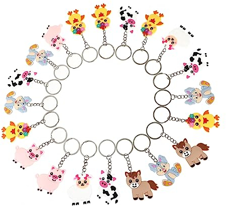 GALPADA 20pezzi Portachiavi Decorazione Per Chiave Ciondolo Per Leggero e Resistente Per Quotidiano e