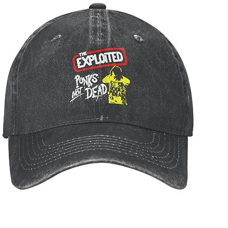 TeysHa Baseballkappe Snapback Sonnenhut Punks The Exploited Baseball Caps Classic Distressed Cotton Sun Cap Unisex Outdoor Workouts Unstrukturierte weiche Hüte Cap Snapback
