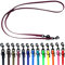 Biothane Hundeleine schwarzer Haken verstellbar für kleine Hunde/große Hunde 2m / 2,40m / 2,80m / 3,50m / 5m (Bordeaux, 3,50m X 13mm)