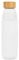 Bravich Glass Water Bottle - 540ml. White Bamboo Lid & Silicone Sleeve. Borosilicate Glass - Bpa Free & Leak Proof. Drinking Bottle For Home, Gym & On-the-go!
