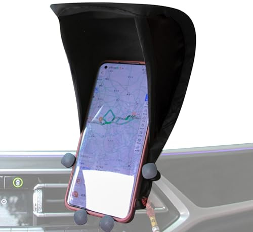 Handy-Sonnenschutz, Auto-Sonnenschutz, Silberbeschichteter Stoff, Blendfreier Handy-Ständer, UV-Schutz, Handy-Regenschirm-Sonnenschutz, Smartphone-Ständer Zum Fahren Von Motorrädern Und Autos