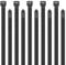 100 Pack Cable Ties, 120 lbs Heavy Duty Zip Ties, 8 inch Large Cable Wrap, 7.6mm x 200mm Black Nylon Plastic Self Locking Long Tidy Wires with UV Resistant for Home Workshop Garden Indoor and Outdoor