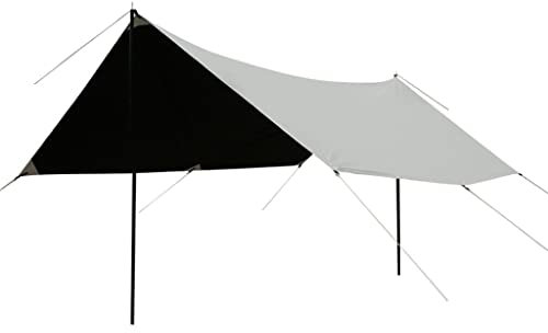 Outdoor Faltbares Camping Tarp Unterstand, Outdoor-Überdachung, Hängematte, Regenplane, Sonnenschutz, Camping-Unterstand for Camping, Reisen, Outdoor, Hängematten(400 * 340cm)