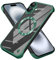 aidvaia Frameless Magnetic Phone Case Compatible with iPhone 15 Plus+ Clear Minimalist Case Transparent Clear Plating Green Frameless Design Lens Protects Shockproof Case