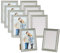 10er Set Bilderrahmen 13x18cm Fotorahmen Silber Antik Portraitrahmen Glasscheibe Wanddeko Tischdeko
