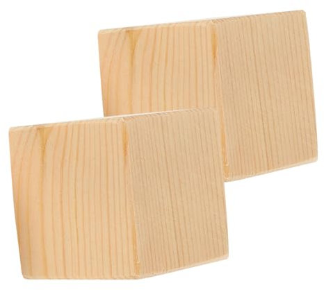 Gadpiparty 2pièces Bloc Rehausseur Meuble Bois Lot de Meuble Robustes Antidérapants pour Canapé Lit Table Support Stable Et Installation Facile sans Outils