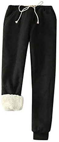 Gefütterte Jogginghose Damen Winter Thermohose Frauen Verdickte Warme Fleecehose Warm Sweathose Mit Taschen Trainingshose Elastischem Bund Kordelzug Freizeit Laufhose Outdoor Wanderhose