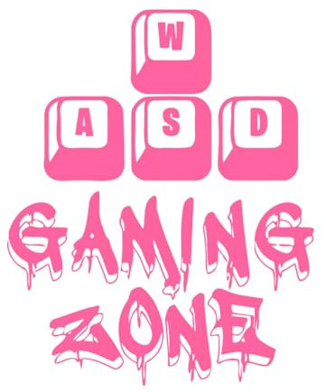 WASD Gamer Wandaufkleber, Gaming-Zone, Dekoration, Controller, Videospiel-Wandaufkleber für Kinderzimmer, Jungenzimmer, Dekoration, Wandbilder, klein – 34 x 42 cm