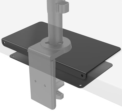 Soporte de refuerzo para monitor, placa de montaje de soporte de refuerzo, placa de refuerzo de montaje de acero fino, vidrio y otras mesas frágiles, placa de soporte que se adapta a la mayoría de