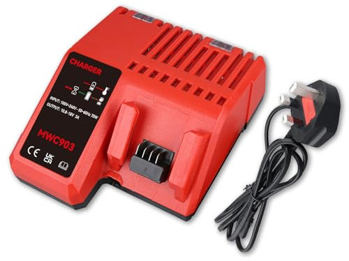 M-18 & M-12 Chargeur de batterie de rechange pour chargeur Milwaukee 12 V-18 V 48-11-2420 48-11-2440 48-11-1815 48-11-2401 48-11-1890 Li-ion Chargeur de batterie