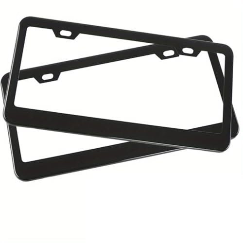 SXLGDW 2pcs Car licence plate frames,Compatible with Mercedes-Benz AMG GT A Class AMG C Class AMG GLC AMG,Car Accessories,1-Black