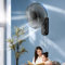 Ventilateur Mural Silencieux Black 5 Pales, Utilisation Facile, 3 Vitesses, Oscillant Ou Fixe - Installation Facile Ventilateur Horizontal(14in/35cm)