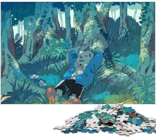 1000-teiliges Puzzle für Erwachsene Undertale-Spiel Papierpuzzles für Erwachsene Denksportaufgabe für Teenager und Familieninteraktion 1000 Teile (38 x 26 cm)